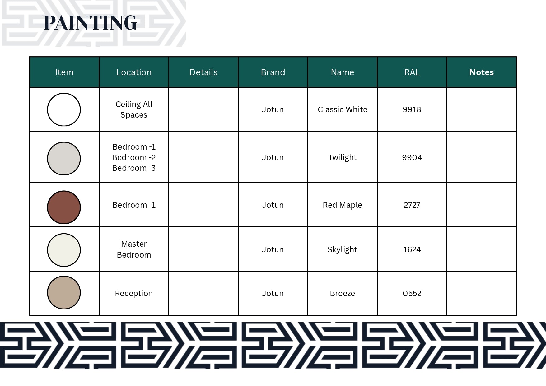 تصميم كامل 350 جنيه للمتر