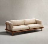 Turqueta 3-seater sofa made from solid teak wood