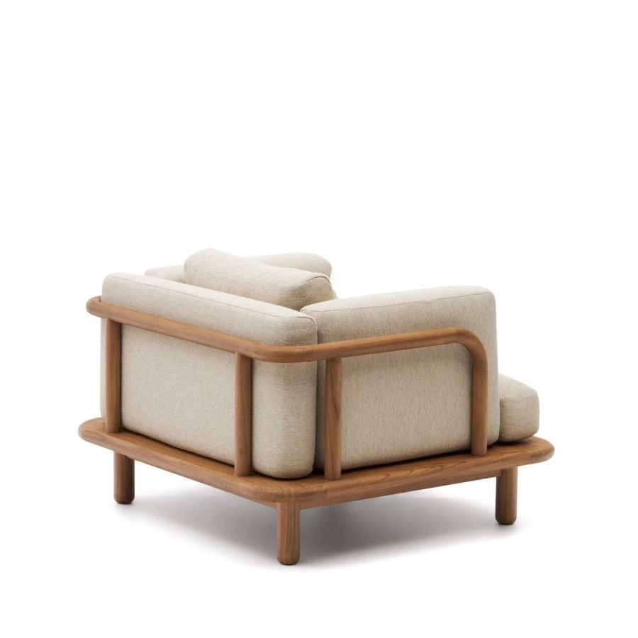 Turqueta 3-seater sofa made from solid teak wood