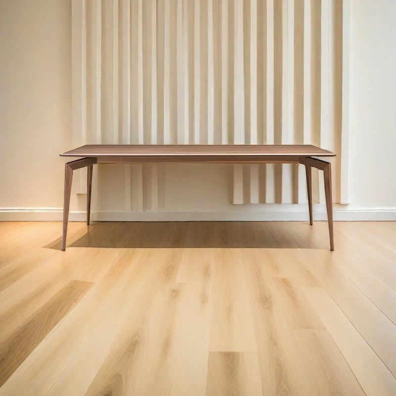 Walnut Rectangular Solid Wood Dining Table