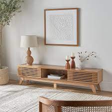 Modern Extendable Wooden TV Cabinet Console