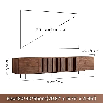 Modern Extendable Wooden TV Cabinet Console